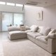thumbnail image 2 of Modern Home Living Room Sofa Set Furniture White Linen Feather Cream Beige Fabric l Shaped Corner Modular Couches Sectional Sofa My Lux Decor Round, 2 of 6