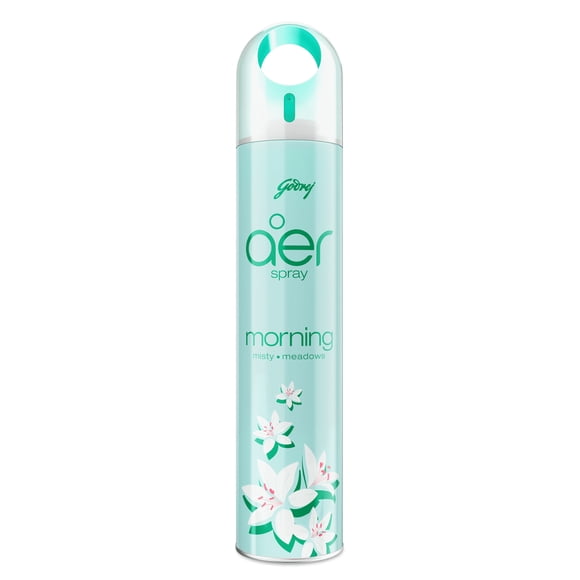 Godrej Aer Fresh Morning Misty Meadows Home Fragrance Spray, Odor Fighting Room Air Freshener Spray