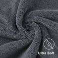 thumbnail image 3 of Simmore Pack of 4 Bath Towels 27 x 55 Inches, 100% Cotton, Quicker to Dry, Lightweight and Absorbent, Perfect for Bathroom, Dark Grey, 3 of 7