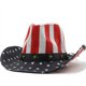thumbnail image 1 of Sombrero de vaquero retro con bandera de baile marinero, sombrero de paja de verano con pastizales, sombrero de paja de papel unisex, 1 of 6