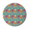 thumbnail image 1 of Floral Mouse Pad for Computers, Dandelions Flowers Circles Vibrant Spring Sun Rays Kids Girls Baby Nursery Concept, Round Non-Slip Thick Rubber Modern Mousepad, 8" Round, Multicolor, by Ambesonne, 1 of 2