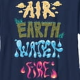 thumbnail image 2 of Boy's Elemental Air Earth Water Fire Graphic Tee Navy Blue X Large, 2 of 4