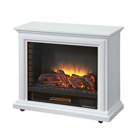 Pleasant Hearth GLF-5002-50 Sheridan Mobile Fireplace, White