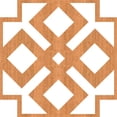 thumbnail image 4 of Ekena Millwork 7 3/8"W x 7 3/8"H x 1/4"T Extra Small Blendon Decorative Fretwork Wood Wall Panels, Cherry, 4 of 6