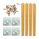 thumbnail image 3 of 4 patas de madera para muebles, patas de mesa de madera, fáciles de instalar, prácticas, con tornillos, bricolaje. 50 centímetros, 3 of 9