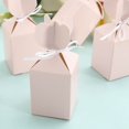 Efavormart 25 Pack Blush Vase Shape Favor Boxes With Satin Ribbons