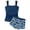 Navy, variant on Leey-World Big Girls Swimsuits Girls Swimsuit 2 Piece Crisscross Back Tankini Sets Ruffle Bathing Suit with Swim Shorts Teen Swimwear(Purple,9-10Years)