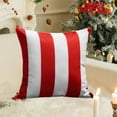 thumbnail image 4 of HengDidi Outdoor Fade-Resistant Pillow Cover Case with Velvet Fabric Feel Comfortable Support for Patio Garden Rest Easy Wash Home Accent Red, 4 of 6