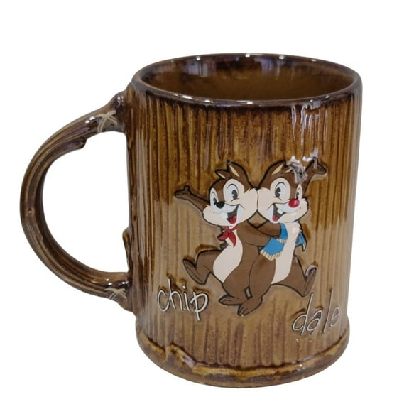 Disney World 50th Anniversary Fort Wilderness Campground Chip & Dale Ceramic Mugs