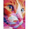 thumbnail image 1 of Qisvanset Orange Cat Impressionist Canvas Print 12x16 Inch Hallway Art, 1 of 8