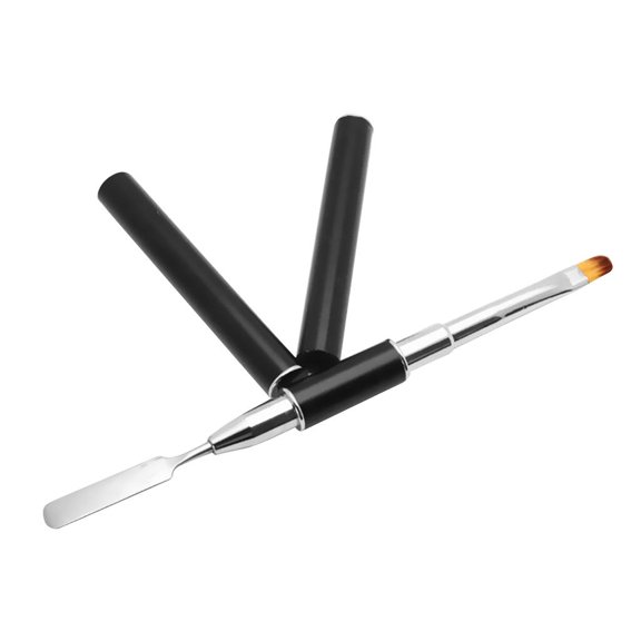 Nail Pen, Stainless Steel Spatula, Nail Drawing Painting Brush, Manicure DIY Tool