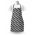 thumbnail image 3 of Abstract Apron, Geometric Style Sunflower Petals Nature Shower Graphic, Unisex Kitchen Bib with Adjustable Neck for Cooking Gardening, Adult Size, Charcoal Grey White, by Ambesonne, 3 of 4