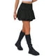 thumbnail image 4 of Falda corta de doble capa INSPIRE CHIC con dobladillos de encaje para mujer XS negra, 4 of 6