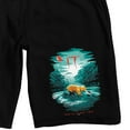 thumbnail image 2 of It Movie Title Art Men's Black Sleep Pajama Shorts-Small, 2 of 3