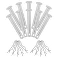 thumbnail image 1 of KAKOWELY coupling pin scaffold 10 Sets Replacement Coupling Pin Scaffold Spring Retainer Pin Locking Pin Part for Scaffolding Fixing Pin Lock and Metal Dowel Pegs for Self Closing Silver, 1 of 5