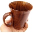 thumbnail image 4 of Tazas de madera para café y cerveza, taza de madera, azufaifo natural, taza de té hecha a mano con asa, 10 oz/300ml, fuerte, duradera y delicada, 4 of 4