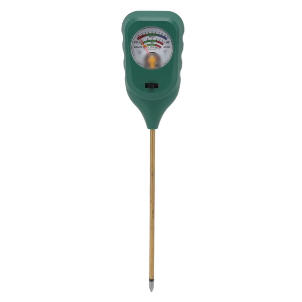 Risegun Medidor de Humedad del Suelo, Monitor de Agua de la Planta, Sensor de higrómetro del Suelo 3 en 1, Sensor de Humedad portátil, sonda de higrómetro del Suelo para Invernadero de jardín