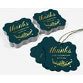thumbnail image 5 of Inkdotpot Real Gold Foil Thanks For Celebrating With Me Birthday Tags Favor Bracket Shape Hang Pack Of 100 Paper Tags, 5 of 7