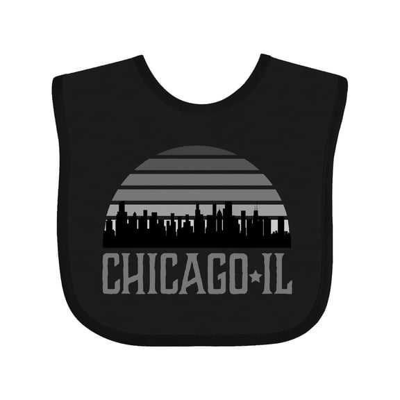 Inktastic Chicago Gifts Souvenirs for Kids Girls Baby Bib