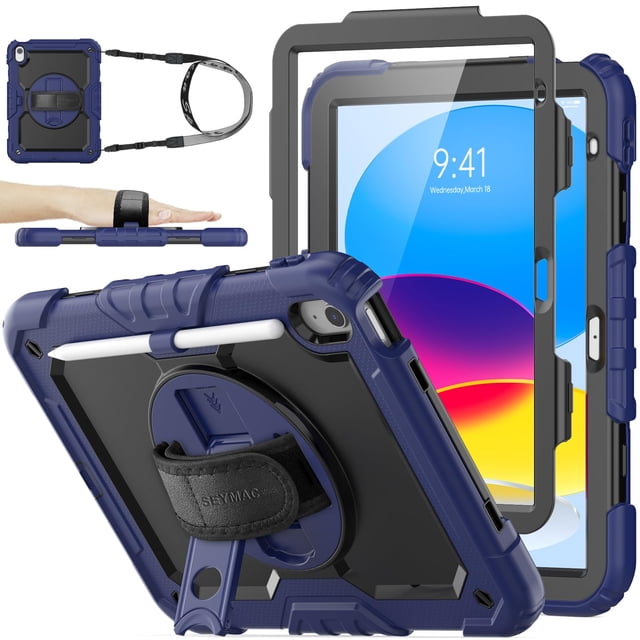 Funda SEYMAC de serie para iPad de 11ª y 10ª generación de 11 pulgadas/10,9 pulgadas con Acc
