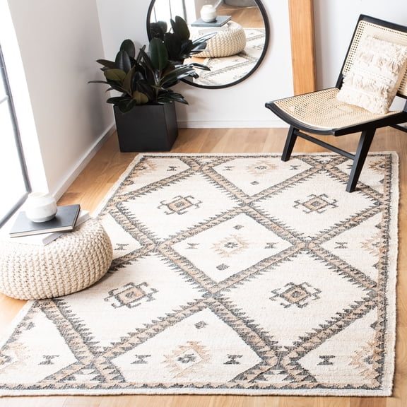 Safavieh Kilim Aindreas Tribal Area Rug, Ivory/Black, 5' x 8'