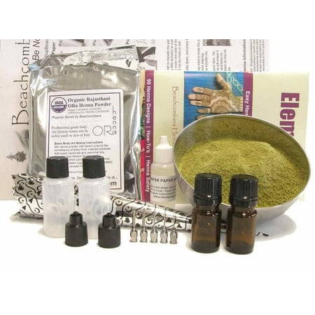Big Henna Temporary Tattoo Starter Kit Body Art Natural Powder