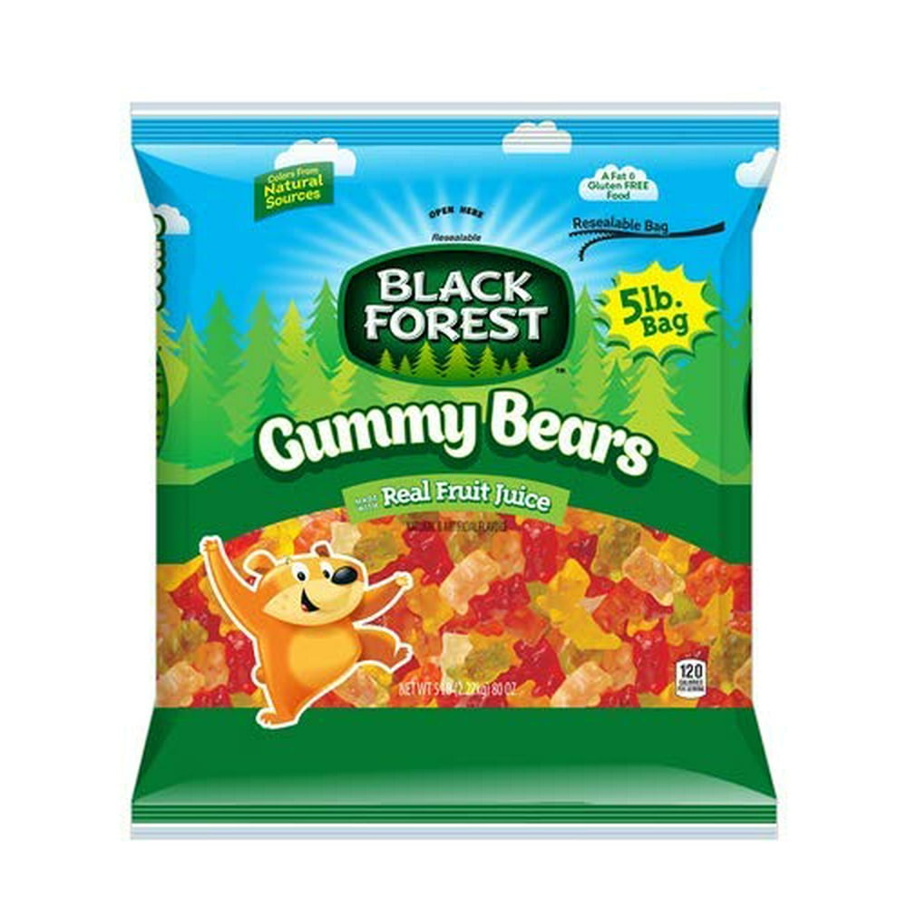 Black Forest Gummy Bears 5lb Resealable Bag