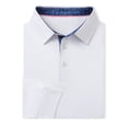 thumbnail image 6 of DTWOOO Men's Polo Shirt Long Sleeve Casual Solid Dry Fit High Performance Designed Collared Golf Men's Polo Shirt, 6 of 9