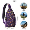 thumbnail image 2 of Sweet Treats Summer Food Pattern Sling Backpack Small Travel Backpack for Essentials Lightweight and Durable, 2 of 6