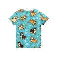 thumbnail image 4 of CCRFTGI Cute Tops for Kids Girls Size 10-12 Summer Short Sleeve Animal Print Tee Shirts Trendy Soft Lightweight Tween Girls Trendy Clothes Crew Neck Shirts Sky Blue 7-8 Years, 4 of 4