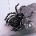 thumbnail image 2 of Lunfar Black Spider Crystal Rhinestone Gothic Brooch Pin, 2 of 4