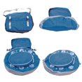 thumbnail image 3 of 15.5" Bleu Gonflable Piscine Flottante Refroidisseur avec Porte-Gobelets and Couvercle à Glissière, 3 of 5