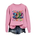 thumbnail image 1 of WEAIXIMIUNG Sweat-Shirt Bleu Marine pour Femmes Automne et Hiver Col Rond Manches Longues Sweat-Shirt Imprimé Pull de Noël, 1 of 4