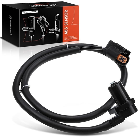 A-Premium ABS Wheel Speed Sensor Compatible with Mitsubishi Models - Lancer 2003-2006, L4 2.0L, Turbocharged, AWD - Rear Right Passenger Side