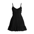 thumbnail image 5 of Women's Linen Suspender Dress with Ruffled Skirt in Solid Colors, 5 of 7
