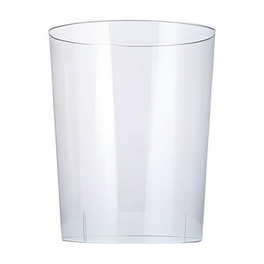 Deeceymbur Garbage Cans Transparent Acrylic Living Room Trash Can with Wake Up Feature for Kitchen Bathroom Suitable for Household Office Clear-S