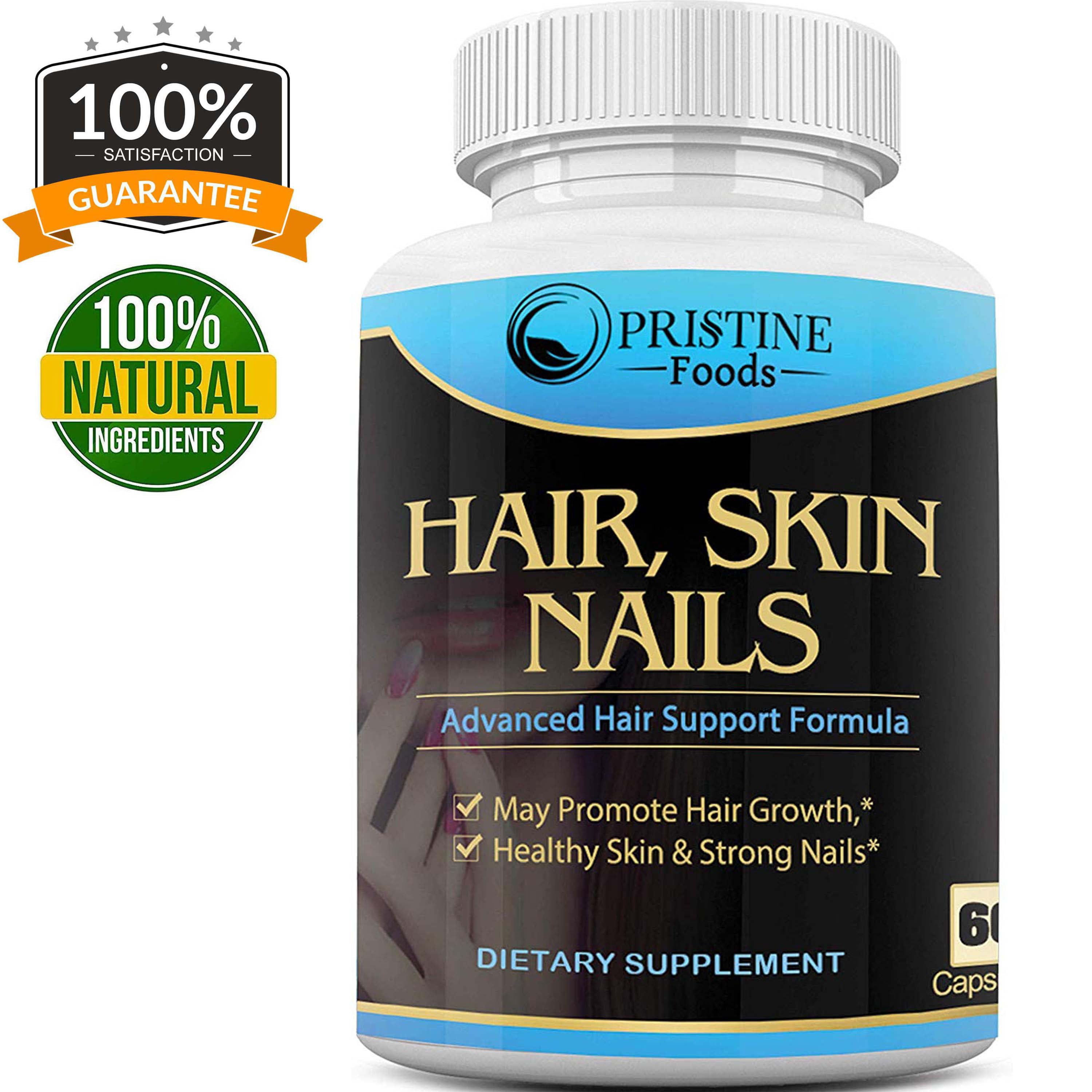 Pristine Food's Hair, Skin, Nails Vitamins – Biotin to Make Your Hair