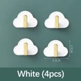 thumbnail image 2 of LACKUST Wall Hanging Hooks on Sale,Self-designed Cloud Cloud Hook Hook Hook Without Punching Wall Strong Hook Key Hook,White, 2 of 4