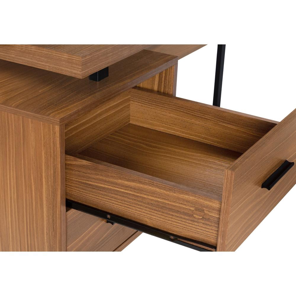 Monarch Specialties Computer Desk, Home Office, Corner, 70"L, L Shape, Work, Laptop, Walnut Laminate