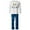 bleu, variante sur Ensemble de T-Shirts Décontractés Assortis pour Père et Fils pour la Maison et Usage Quotidien - Hauts Unisexes Confortables pour Papas et Enfants