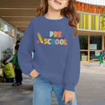 thumbnail image 2 of Mercatoo Girls Back to School Sweatshirt Letter Graphic Crewneck Sweatshirt Boys First Day of School Drop Shoulder Pullover Tops, 2 of 6