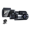 thumbnail image 1 of Quinlirra The New High-definition Three Record Driving Recorder Is Connected To A Mobile App And Intelligently The Front Interior And Rear Of The Car Deals Of The Day Clearance, 1 of 8