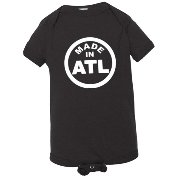 PleaseMeTees™ Baby From Born Made In Atlanta GA Logo Label Tag HQ Jumper