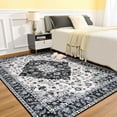 thumbnail image 3 of Noahas Vintage Area Rug Modern Bohemian Rug, Black, 5' x 8', 3 of 7