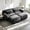 2 Seater + 2 Ottoman Dark Gray, variant on Wakefit 80" Loveseat Sofa, 2-Seater Modular Sectional Sofa Couch with Pillows, Soft Fluffy Plush Fabric Cloud Sofa, 32D High Density Foam Deep Seat Modular Cloud Couch, No Assembly, Drak Gray