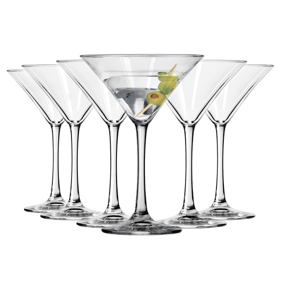 Libbey Entertaining Essentials Martini Glasses, 8-ounce, Set of 6