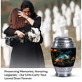 thumbnail image 4 of Chameleon Enchanted Twilight Guardian - Urns For Human Remains - Compact Memorial Urn For Adult Male - Discreet Ashes Keepsake - Mini Cremation Urn 3 Inch, Set Of 4, 4 of 5