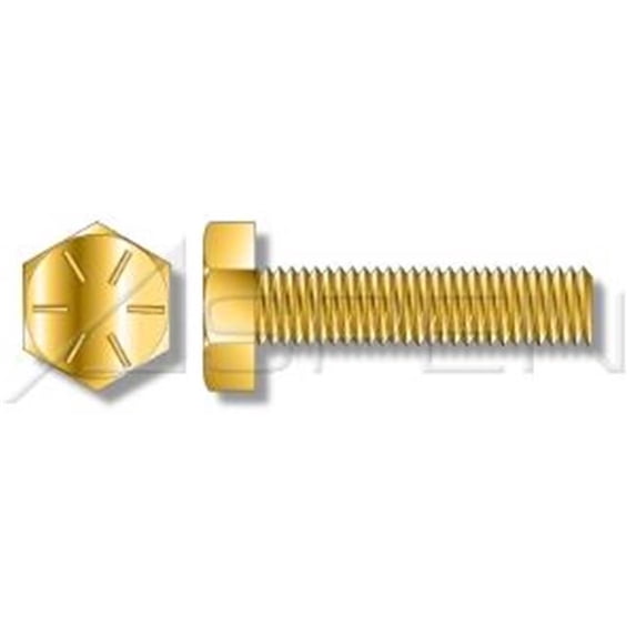Aspen Fasteners AMBO042-789X312-000150 0. 87 inch-9 x 3. 5 inch Full Threaded Tap Bolts, Grade 8 Steel - Yellow Zinc - 150