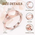 thumbnail image 2 of Heart Cremation Jewelry Urn Ring for Ashes Women Finger Ring Keepsake Memorial Jewelry Hold Loved Ones Ashes, 2 of 7