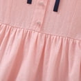 thumbnail image 6 of Posijego Girls Uniform Dresses Cotton Short Sleeve School Uniforms Summer Casual A-Line Mini Dresses 5-12 Years, 6 of 9